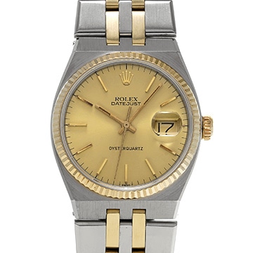 ロレックス オイスタークォーツ デイトジャスト 17013 シャンパン メンズ 時計 【中古】【wristwatch】