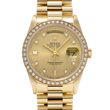 ロレックス デイデイト 18348A シャンパン/ダイヤモンド メンズ 時計 【中古】【wristwatch】