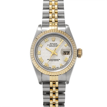 ロレックス デイトジャスト 79173 アイボリーピラミッド レディース 時計 【中古】【wristwatch】