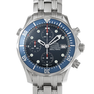オメガ シーマスター プロフェッショナル 300 クロノグラフ 2599.80 ブルー メンズ 時計 【中古】【wristwatch】
