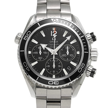 オメガ シーマスター プラネットオーシャン 600 コーアクシャル クロノグラフ 222.30.38.50.01.001 ブラック ユニセックス 時計 【中古】【wristwatch】