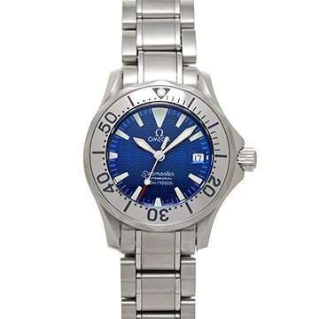 オメガ シーマスター 300 クォーツ 2285.80 ブルー レディース 時計 【中古】【wristwatch】