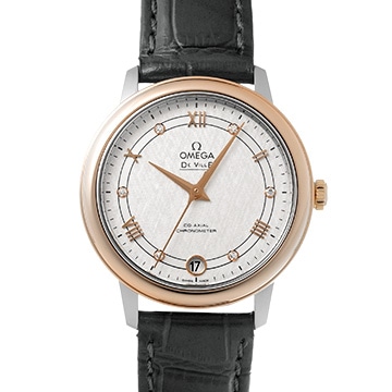 オメガ デ・ヴィル プレステージ コーアクシャル 424.23.33.20.52.002 シルバー/ダイヤモンド ユニセックス 時計 【中古】【wristwatch】