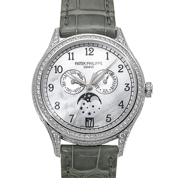 パテック フィリップ コンプリケーション アニュアルカレンダー ムーンフェイズ 4948G-010 ホワイトシェル メンズ 時計 【中古】【wristwatch】