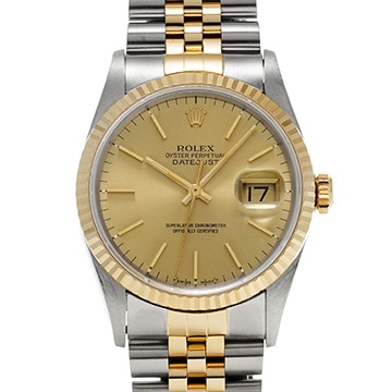 ロレックス デイトジャスト 16233 シャンパン メンズ 時計 【中古】【wristwatch】