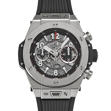 ウブロ ビッグバン ウニコ チタニウム 411.NX.1170.RX マットブラックスケルトン メンズ 時計 【中古】【wristwatch】