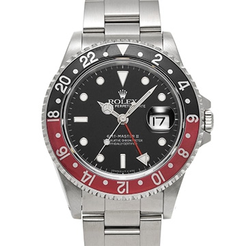 ロレックス GMTマスターII 16710 ブラック メンズ 時計 【中古】【wristwatch】