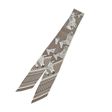 エルメス ツイリー LES ZEBRES マルチカラー シルク100％ レディース 【中古】【other】