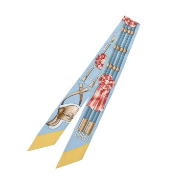 エルメス ツイリー JUMPING マルチカラー シルク100％ レディース 【中古】【other】