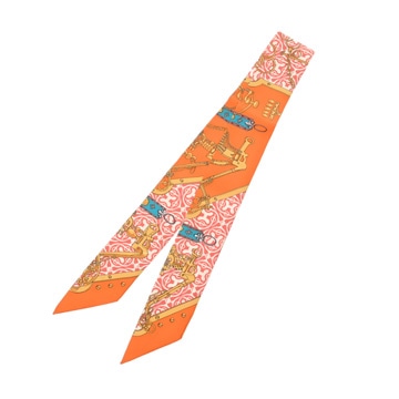 エルメス ツイリー  MORS ET GOURMETTES REMIX マルチカラー シルク100％ レディース 【中古】【other】