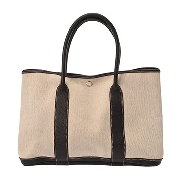 エルメス ガーデンパーティ PM エクリュ/ブラウン トワルアッシュ/ブッフルスキッパー レディース バッグ 【中古】【bag】