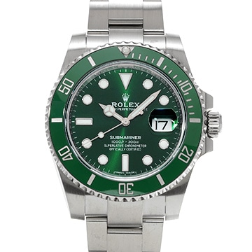 ロレックス サブマリーナ デイト 116610LV グリーン メンズ 時計 【中古】【wristwatch】