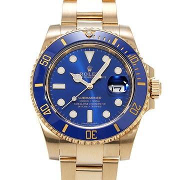 ロレックス サブマリーナ デイト 116618LB ブルー メンズ 時計 【中古】【wristwatch】