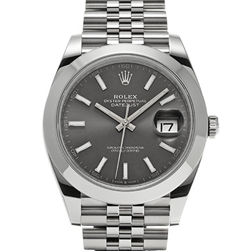 ロレックス デイトジャスト 41 126300 スレートグレー メンズ 時計 【中古】【wristwatch】