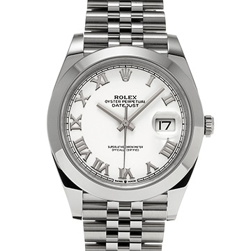 ロレックス デイトジャスト 41 126300 ホワイト メンズ 時計 【中古】【wristwatch】