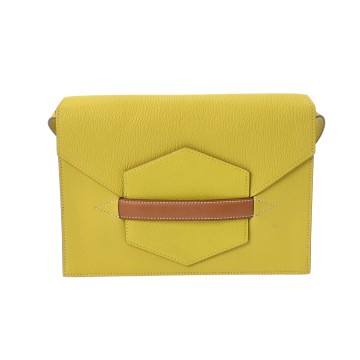 エルメス ファコ ライム/フォーブ シェーブル/バレニア ユニセックス バッグ 【中古】【bag】