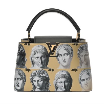 ルイ ヴィトン Faded Portrait カプシーヌMM 2021年AW フォルナセッティコラボ ゴールド M59140 レザー レディース バッグ 【中古】【bag】