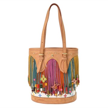 ルイ ヴィトン マルチカラー バケットフラーンジュ トートバッグ ブロン M40109 モノグラムマルチカラー レディース バッグ 【中古】【bag】