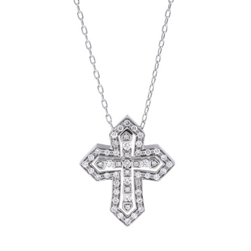 ダミアーニ ベルエポック クラウン ネックレス #S シルバー 20089078 K18ホワイトゴールド WG レディース ジュエリー 【中古】【jewelry】