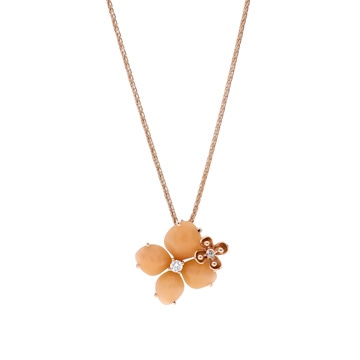 ショーメ オルタンシア ネックレス ゴールド 082792-000 K18ピンクゴールド PG レディース ジュエリー 【中古】【jewelry】