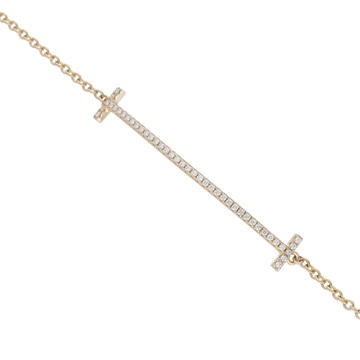 ティファニー Tスマイル ブレスレット ゴールド K18イエローゴールド YG レディース ジュエリー 【中古】【jewelry】
