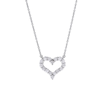 ティファニー センチメンタルハート ネックレス ゴールド Pt950プラチナ レディース ジュエリー 【中古】【jewelry】