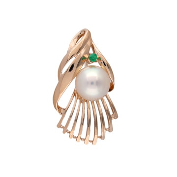 タサキ パール ペンダントトップ ゴールド K14ピンクゴールド PG レディース ジュエリー 【中古】【jewelry】