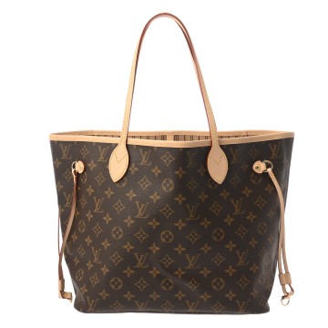 ルイ ヴィトン モノグラム ネヴァーフル MM ブラウン/ローズベージュ M46975 モノグラムキャンバス レディース バッグ 【中古】【bag】