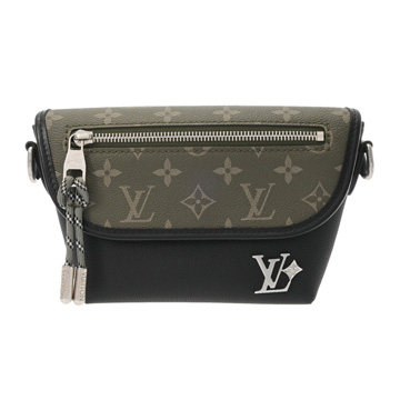 ルイ ヴィトン パルス ウェアラブル ウォレット カーキ/ブラック M12618 モノグラムキャンバス メンズ バッグ 【中古】【bag】