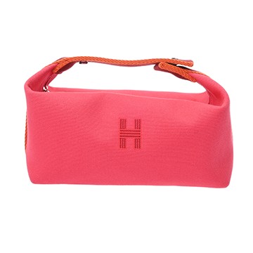 エルメス バス用ポーチ ブリッド ア ブラック PM ハイビスカス コットンキャンバス レディース バッグ 【中古】【bag】