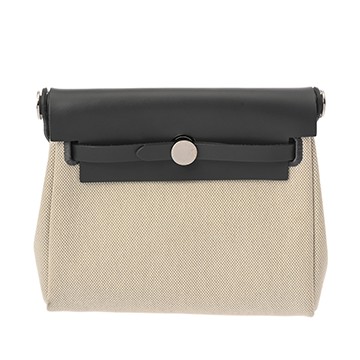 エルメス エールバッグ ジップ ミニ エクリュ/アルドワーズ トワルアッシュ/ヴァッシュハンター レディース バッグ 【中古】【bag】