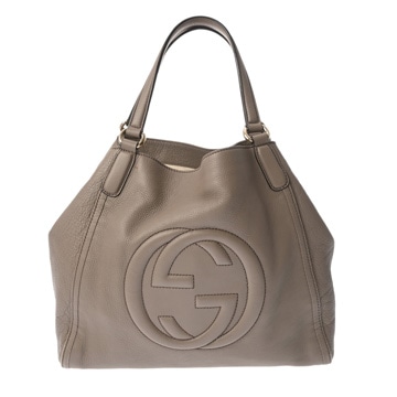 グッチ ソーホー ソーホー グレー 282309 204046 レザー レディース バッグ 【中古】【bag】