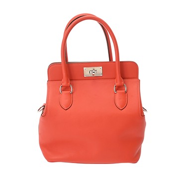 エルメス ツールボックス 20 ルージュカザック エバーカラー レディース バッグ 【中古】【bag】