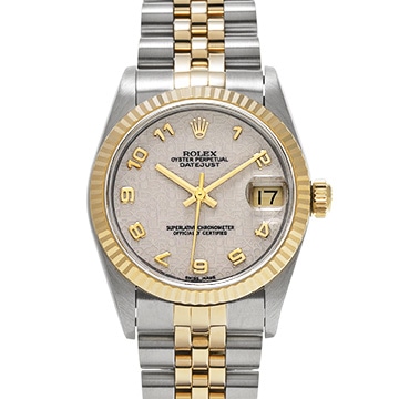 ロレックス デイトジャスト 68273 アイボリーコンピュータ ユニセックス 時計 【中古】【wristwatch】