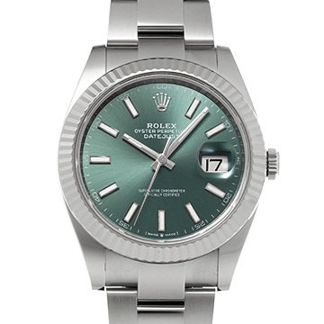 ロレックス デイトジャスト 41 126334 ミントグリーン メンズ 時計 【新品】【wristwatch】