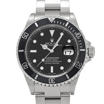 ロレックス サブマリーナ デイト 16610 ブラック メンズ 時計 【中古】【wristwatch】