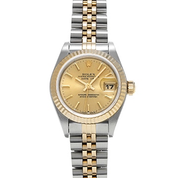 ロレックス デイトジャスト 69173 シャンパン レディース 時計 【中古】【wristwatch】