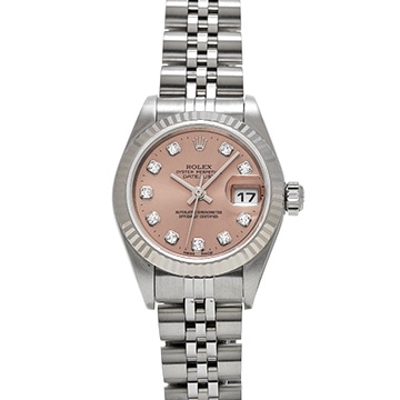 ロレックス デイトジャスト 79174G ピンク/ダイヤモンド レディース 時計 【中古】【wristwatch】