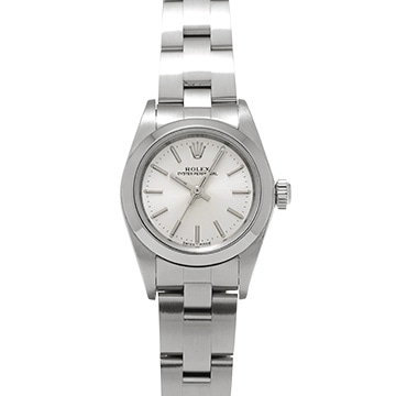 ロレックス オイスターパーペチュアル 76080 シルバー レディース 時計 【中古】【wristwatch】