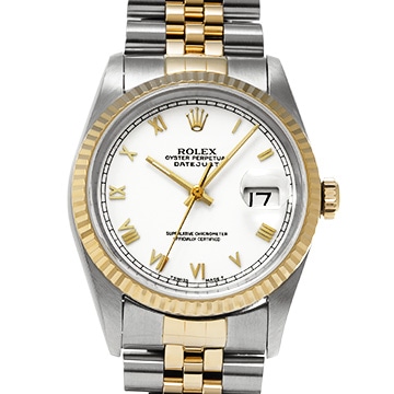 ロレックス デイトジャスト 16233 ホワイト メンズ 時計 【中古】【wristwatch】