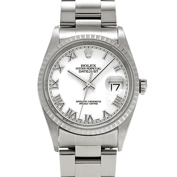 ロレックス デイトジャスト 16220 ホワイト メンズ 時計 【中古】【wristwatch】