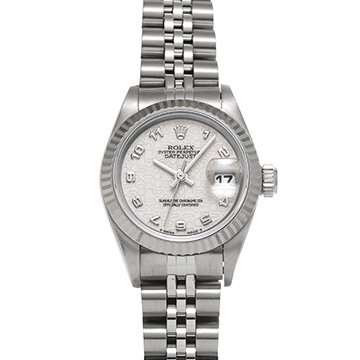 ロレックス デイトジャスト 69174 アイボリーコンピュータ レディース 時計 【中古】【wristwatch】