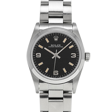 ロレックス オイスターパーペチュアル 67480 ブラック ユニセックス 時計 【中古】【wristwatch】