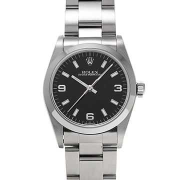 ロレックス オイスターパーペチュアル 77080 ブラック ユニセックス 時計 【中古】【wristwatch】