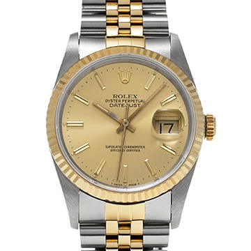 ロレックス デイトジャスト 16233 シャンパン メンズ 時計 【中古】【wristwatch】