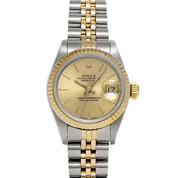 ロレックス デイトジャスト 69173 シャンパン レディース 時計 【中古】【wristwatch】