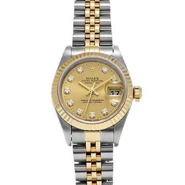 ロレックス デイトジャスト 79173G シャンパン/ダイヤモンド レディース 時計 【中古】【wristwatch】