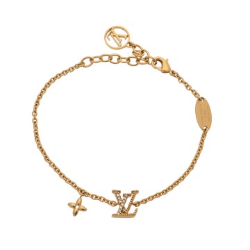 ルイ ヴィトン ブレスレット LV アイコニック ゴールド M00587 メタル/ストラス レディース ジュエリー 【中古】【jewelry】