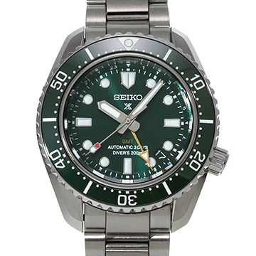 セイコー プロスペックス ダイバースキューバ 1968 メカニカルダイバーズ 現代デザイン GMT SBEJ009 グリーン メンズ 時計 【中古】【wristwatch】