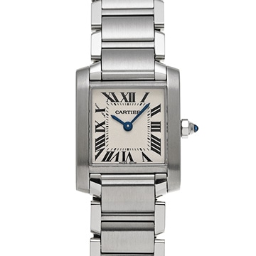 カルティエ タンクフランセーズ SM　 W51008Q3 シルバー レディース 時計 【中古】【wristwatch】